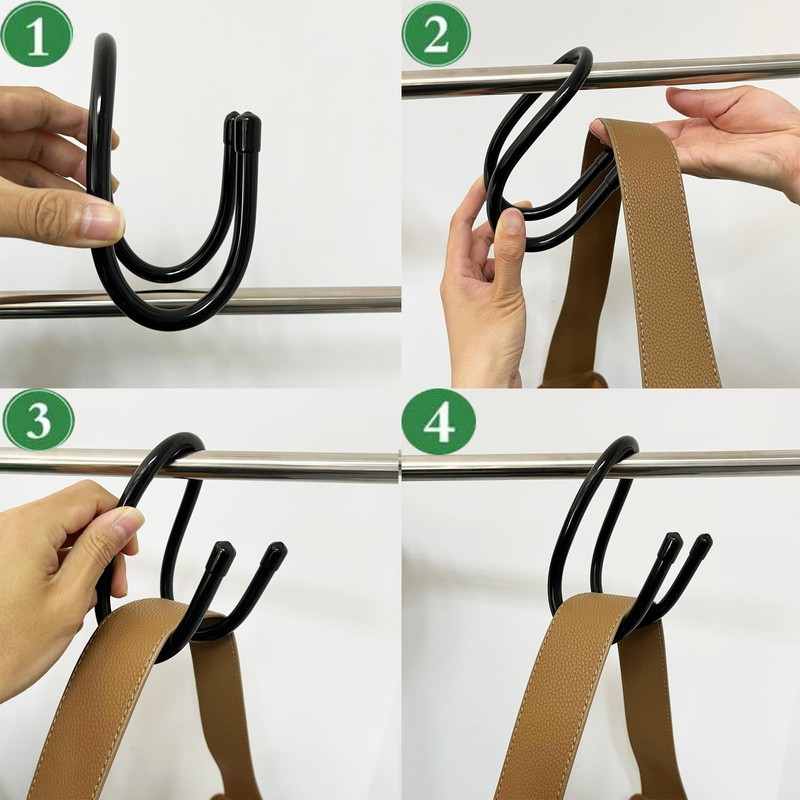 4 Pack Large Handbag Hanger for Closet, Purse Hanger Organizer