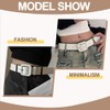 XFSRG Women's Leather Waist Belt Wide Buckle Fashionable for Everyday