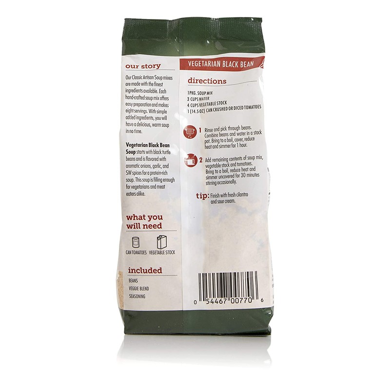 Canterbury Naturals Artisan Soup Mix, Black Bean Soup, 8.7 Ounce,