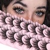 False Eyelashes Fluffy Faux Mink Lashes Wispy Fairy Cat Eye