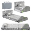 Tiita Kids Folding Sofa Bed Floor Mattress, Trifold Futon Mattress