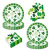 40pcs St. Patrick's Day Plates and Napkins Set Decorations for