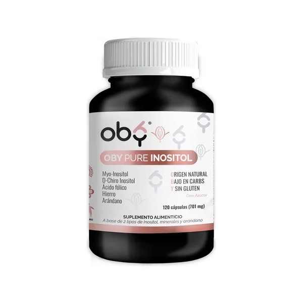 Oby Pure Inositol Myo Inositol Y D-chiro Inositol 120 Capsulas