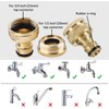 Brass Tap Connector for 1/2 Inch & 3/4 Inch Taps,