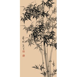 Grace Art Asian Wall Scroll, Bamboo