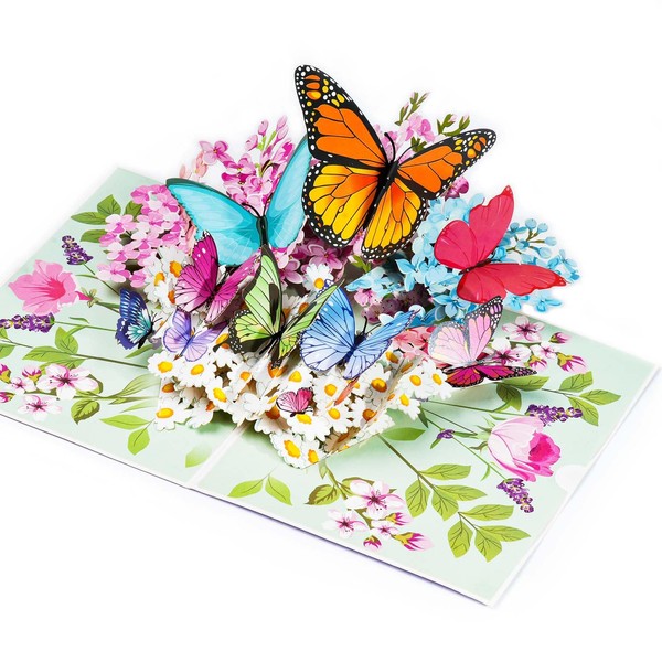 Joyvine 3D pop-up butterfly greeting cards, celebration cards, gratitude cards,