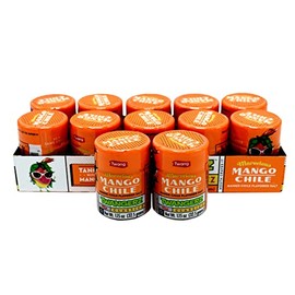 Twang Twangerz Flavored Salt Snack Topping - Lime, Lemon Lime, Chili Lime, Mango Chili & Dill Pickle (Mango Chili, 12 Pack)