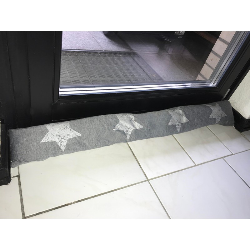 Ventilkappenkönig Draught Excluder Grey Beige - Perfect Fit 90 cm