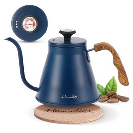 Gooseneck Kettle, Harriet 37oz Pour Over Kettle with Thermometer, Coffee kettle for Stovetop, Stainless Steel Kettle with 3-Layer Base, Anti-Hot Handle, for Drip Coffee & Tea