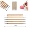 32Pcs Polymer Clay Tools Durable Wood Metal Comfortable Handle Food