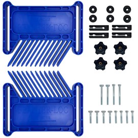 Upgrade Featherboard Woodworking Tools, Safety Device Stackable Featherboard for Table Saws, Router Tables & Band Saw with Miter Slots, Miter Track, T-Slots, T-Track(Blue)