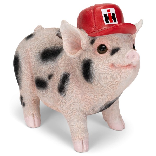 International Harvester IH Polyresin Spotted Piglet Bank 6864