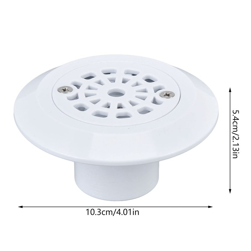 Folanda Floor Drain, Plastic Pool Drain with Anti-Blocking Grid, Durable