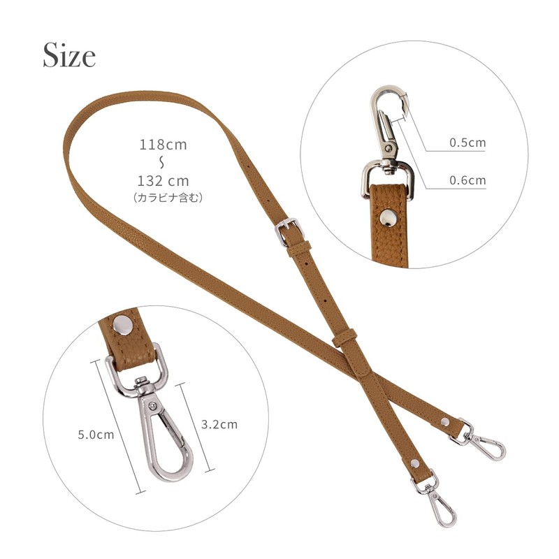 RafiCaro Adjustable Length Shoulder Strap, Replaceable, Diagonal Carry, for Bags,