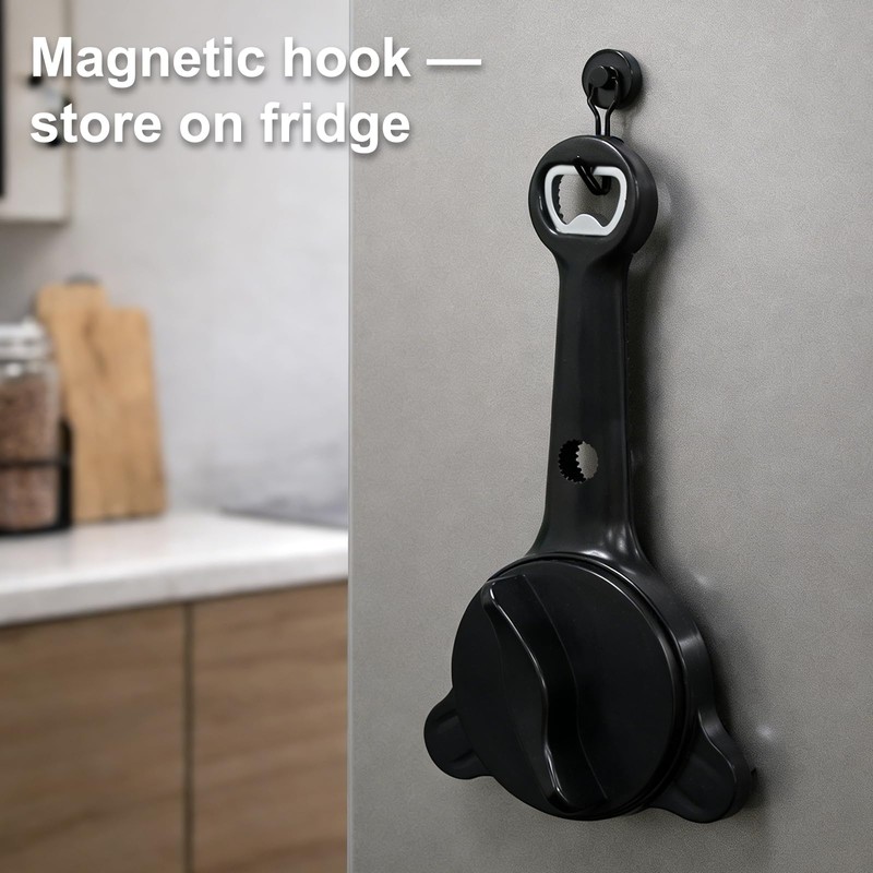 Jar Opener for Seniors, 4-in-1 Adjustable Lid Opener with Non-Slip