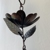 Zaer Ltd. Ornate Hanging Rain Chains (Bronze Finish, Peonies)