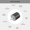 sourcing map M8 Thread Rubber Mounts,Vibration Isolators,Cylindrical Shock Absorber with