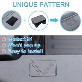 PIMCAR Bed Rail Caps & Stake Pocket Covers for Dodge Ram 1500 2019-2026 Rear Stake Pocket Covers Tonneau Cover Accessories(Set of 2) (Only fit The Rear Stake Pockets)