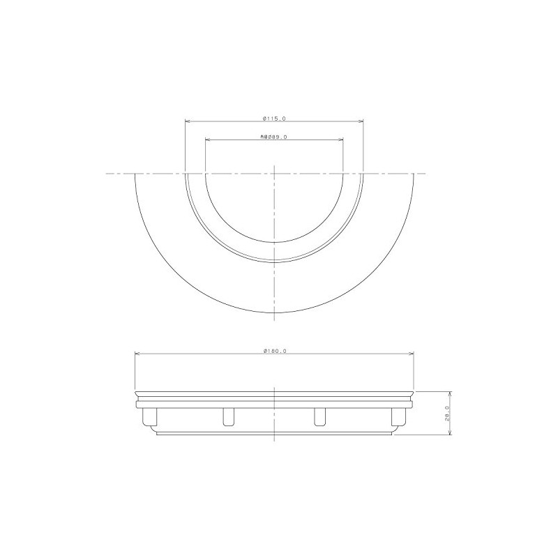 KAKUDAI 4552 Flange for Disposal Mounting