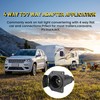 Oyviny 4-Pin to 7-Way Round Blade Trailer Adapter W/Mounting Bracket,