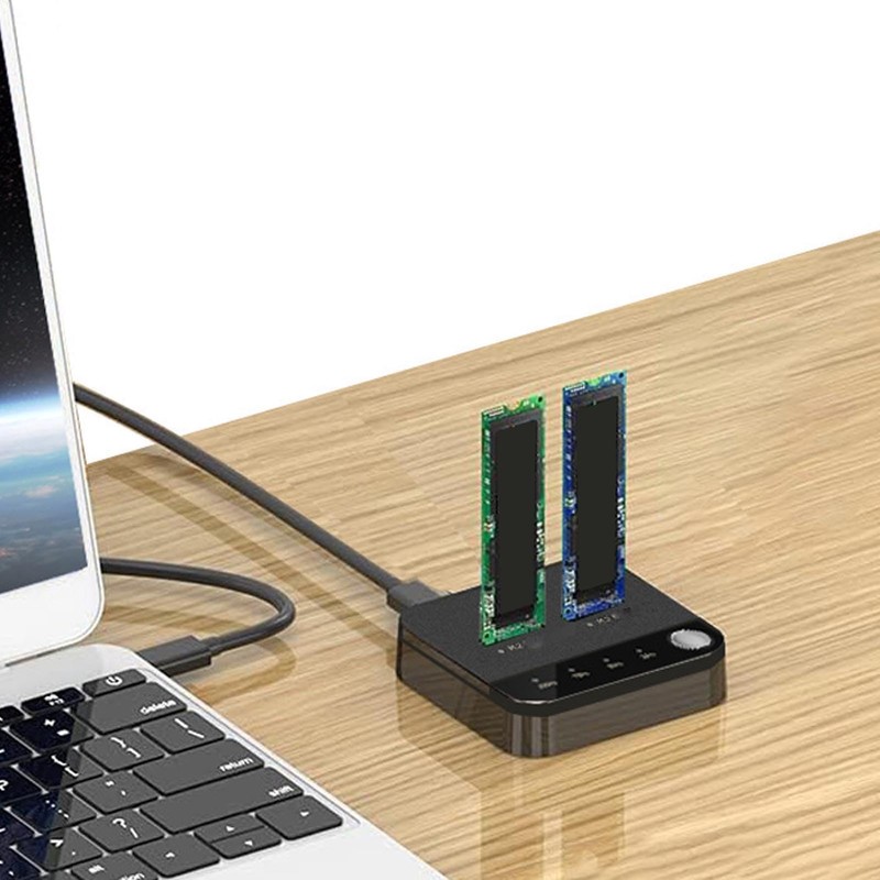 Dpofirs Hard Drive Duplicator, M.2 NVMe Drive Duplicator USB C
