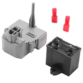 WP2319792 TSD2 Relay Start Device & W10662129 Freezer Compressor Run Capacitor Compatible with Whirlpool Kenmore Electrolux Frigidaire, Replace# 241941003 2255198 PS11740412 241527803 2319792