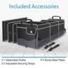 Trunk Organizer with Cooler, Collapsible Trunk Storage Container with Non