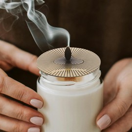 FRCOLOR Scented Candle Toppers Cover Lid Jar Topper Candle Accessories Home Decor Accessories to Burn Evenly