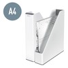 Leitz 53621001 Magazine File, A4, WOW Range, Dual Colour (White/Metallic