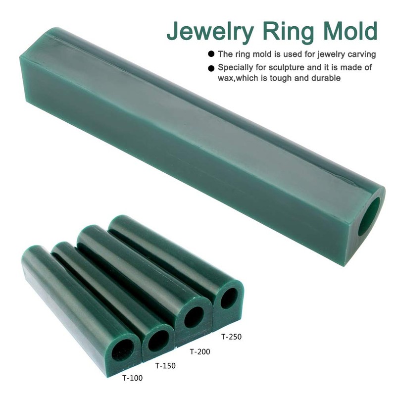Ring Wax Casting Tube, Jewelry Ring Shape, Hard Green Wax,