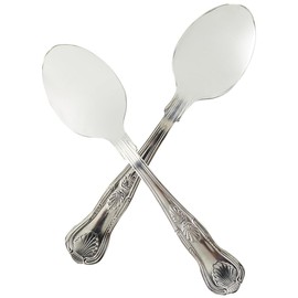 Olympia D689 12X Kings Teaspoon 137mm 18/0 Stainless Steel Tea Coffee Spoons Cutlery, Silver