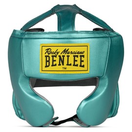 BENLEE Mike Head Guard Faux Leather L/XL, Metallic Green/Black