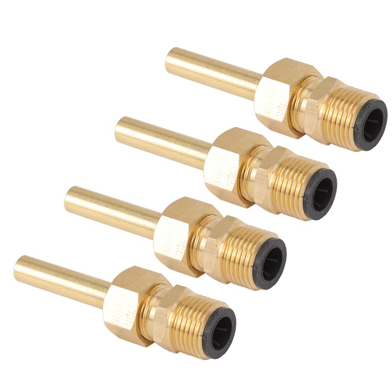 4 PCS Water Fountain Nozzles Pure Copper Large Hexagonal Direct