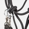 PFIFF 102937 Knot Halter with Reins, Snap Carabiner Swivels, Black,