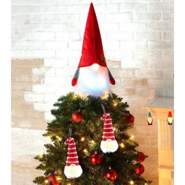 Unbranded 2 Lighted Gnome for the Christmas Holiday Festive Indoor Home tree  Decoration