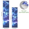 Nander Blue Lightning Skateboard Grip Tape Sheet,Non Slip Waterproof Sandpaper