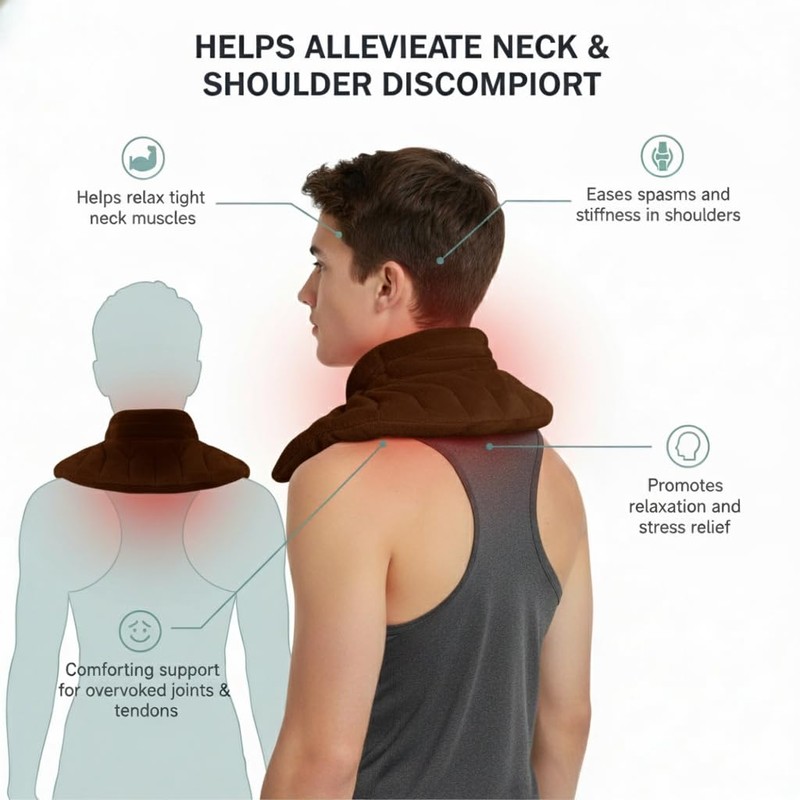 Herbal Concepts Neck and Shoulder Wrap, Hot & Cold Therapy,