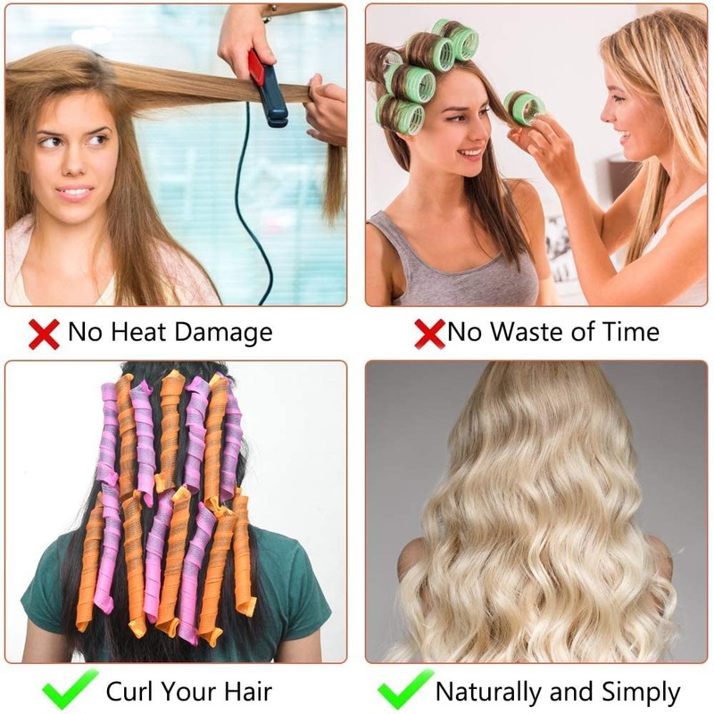 Curlers Large Curls Kit 20 Pieces DIY Wave Styling Kit