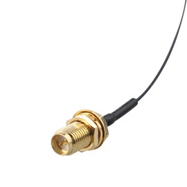 Futheda 2pcs U.FL IPX IPEX MHF4 to RP-SMA Female Bulkhead Mount WiFi Antenna Extension Cable 0.81mm Coaxial Pigtail Cable 20cm/8 inch for M.2 NGFF Interface Wireless Network Card WiFi Adapter