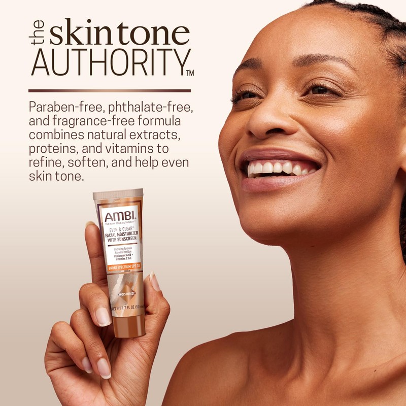 Ambi Even & Clear Facial Moisturizer with Sunscreen SPF 30,