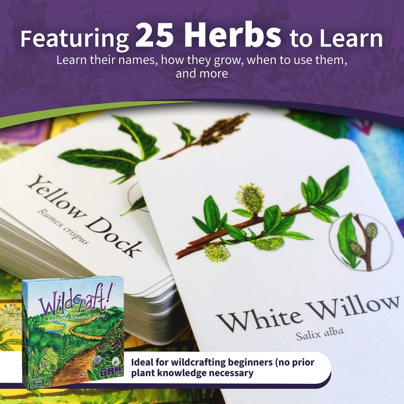 LearningHerbs Wildcraft! an Herbal Adventure Game/Family Game: Learn 25 Herbs