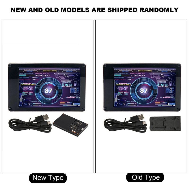 Computer Temp Monitor 3.5 Inch IPS USB Mini Screen Temperature