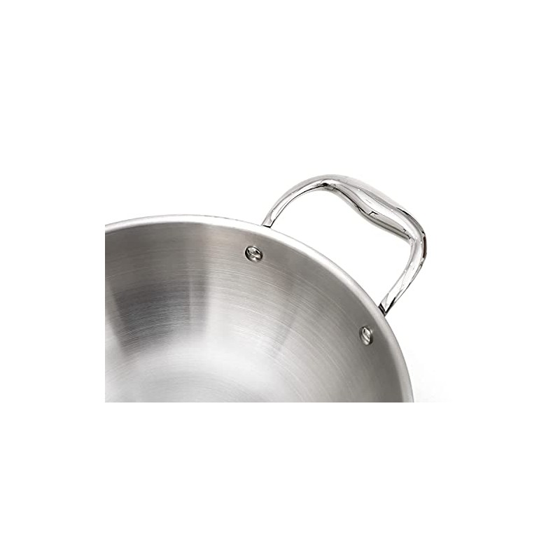 Highkind Tri-Ply Stainless Steel Multi Purpose Heavy Weight Extra Deep,