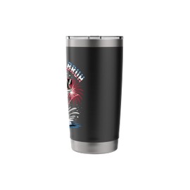 Funny Patriotic Fishing Red White & Bruh For 4th Of July Stainless Steel Insulated Tumbler