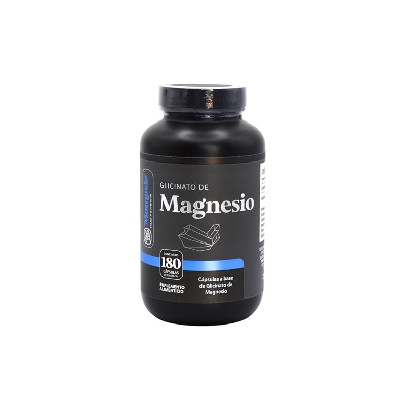 Glicinato De Magnesio 180 Cápsulas De 500 Mg Glycinate Magnesium