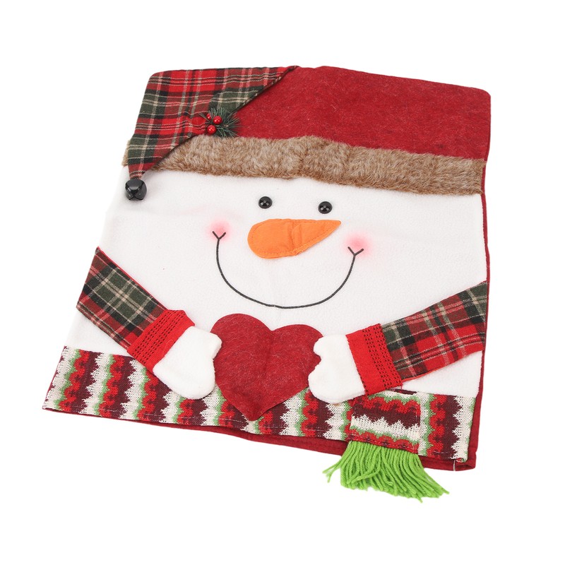 Xmas Dinner Chair Back Covers Easy To Install Soft Anti