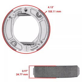Caltric for Honda XR200R XR 200R 1981-1988 1990 1991 1993-2001 Front & Rear Brake Shoes
