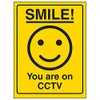 V Safety Smiley Face you Are On CCTV Sign -