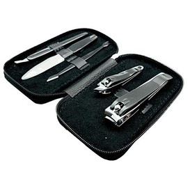 Professional Stainless Steel Manicure Tool Set with Case, Gift for Woman and Man (5 Pieces Set)