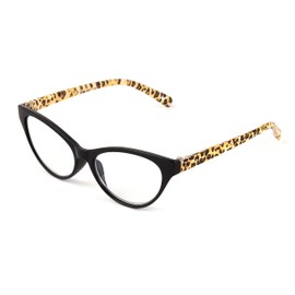 Betsey Johnson womens Kai Glasses Blue Light Glasses, Cheetah, 40mm US